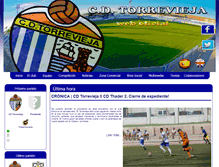 Tablet Screenshot of clubdeportivotorrevieja.com